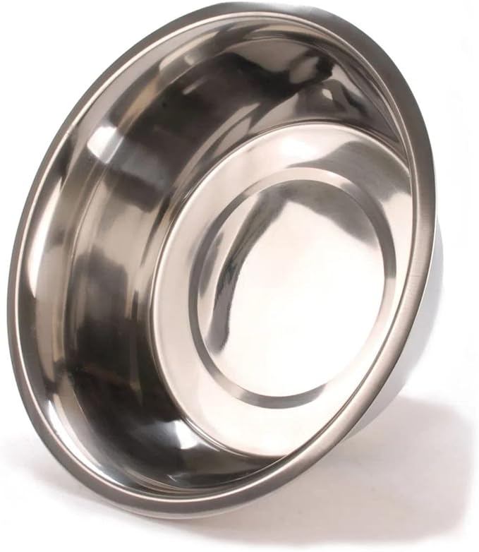 Jeffers Pet Standard Weight Stainless Steel Bowls for Dogs, Cats, Puppies, Kittens, Food & Water, Durable Feeding Dish, Travel, Camping, Indoor Outdoor Use, Dishwasher Safe Pet Accessories -10 Quart