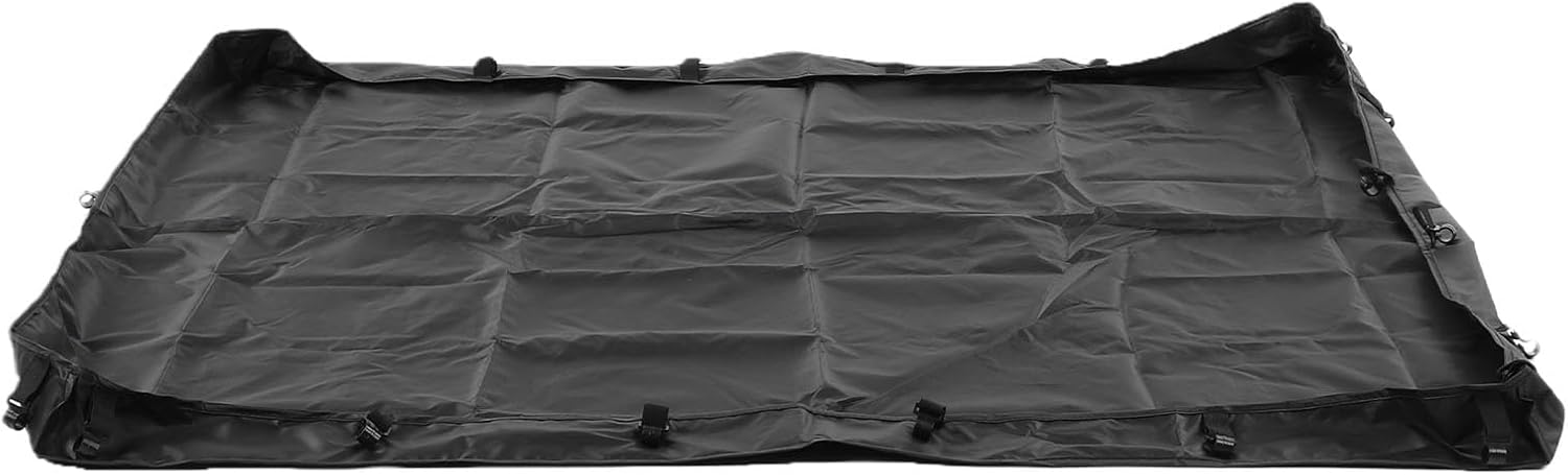 Dog Playpen Mat, 600D Oxford Fabric Bottom Pad, Thick Scratch Proof Floor Cover, Black Playpen Liner for Puppies and Small Animals Indoor Use (4 Sided)