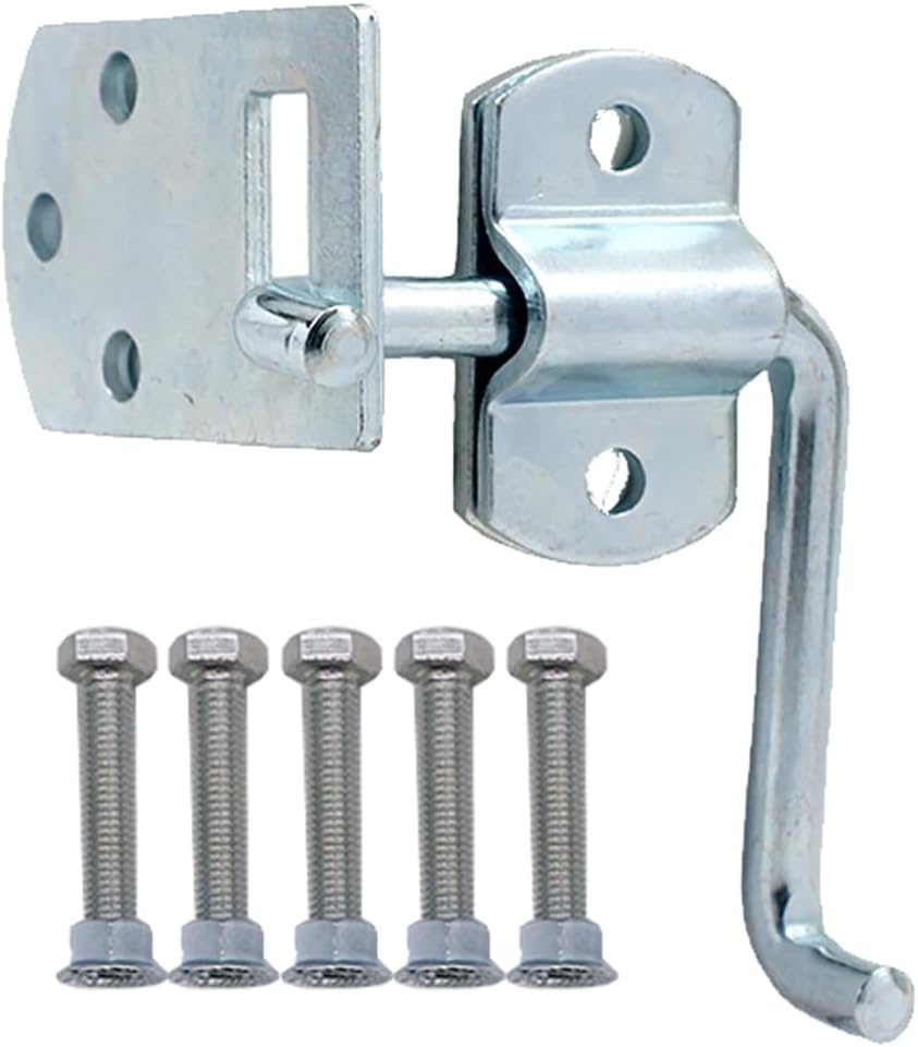 Boxer Truck Corner Gate Latch Sets w/Bolts & Screws - Truck Stake Bed Latches Bracket Set for Utility Trailer, Stake Body Gates, Sheds, Wood, Trucks, & Trailers - Heavy Duty - 2 Set