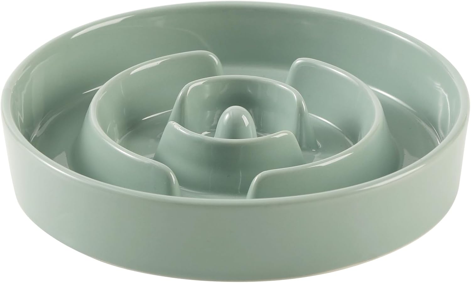 Havniva Dog Bowls Slow Feeder, Ceramic Slow Feeder Dog Bowls for Fast Eater | 1.6 Cups Dog Food Bowl Puzzle Feeder, Slow Feeding Bowls for Medium Breed, Non-Slip Base, Anti-Choking