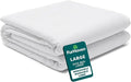 Furhaven Dog Bed Liner Water-Resistant Foam Mattress Protector Cover - White, Large