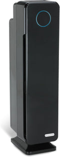 GermGuardian Air Purifier for Home with HEPA Pure Filter, for Wildfire Smoke, Pet Dander, Pollen, Odors, Large Rooms Up To 870 Sq. Ft., Removes 99.97% Pollutants, UV-C Light, 28", AC5350B, Black