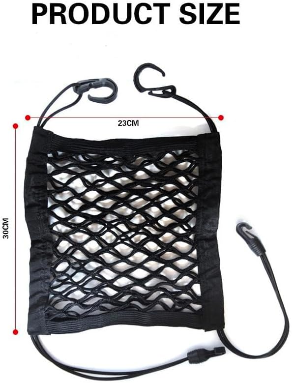 1 Pcs Car Barrier for Ford Explorer Tremor 2026 2025-2024, Dog Guard Net Organizer Back Seat Divider Universal Elastic Safety Mesh Storage Pocket