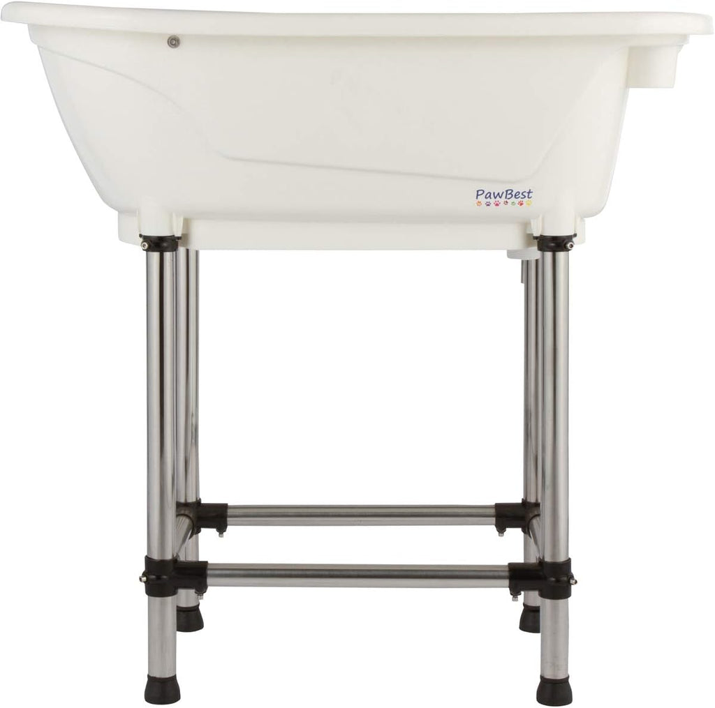 Dog Grooming Plastic Free Standing Bathtub for Small & Medium Sized Pets, for Indoor & Outdoor