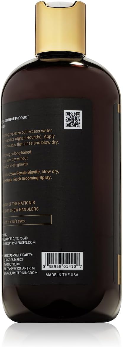 Crown Royale Condition Plus Dog Conditioner Concentrate, Add Needed Moisture, Keeps Coat from Matting, For Fine and Medium Coats, Made in USA, 16 oz