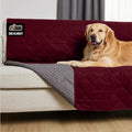 GORILLA GRIP Waterproof Bed Cover for Dogs, 82x52, Gripped Slip Resistant Backing, Leak Proof Washable Dog Blanket Covers Sofa, Couch, Sectional, Crate, Car, RV Seats, Pet Puppy Essentials, Burgandy