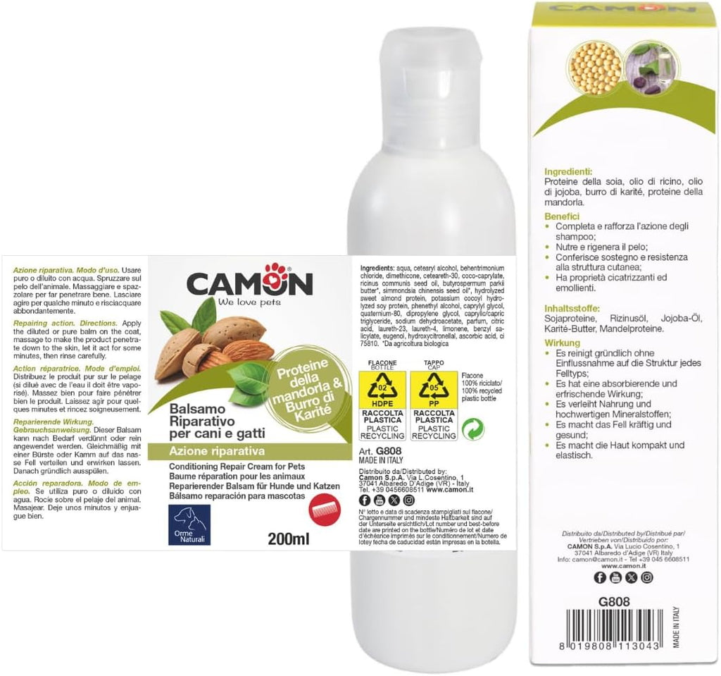 Camon Dog Hygiene Repair Conditioner, Multicoloured, One Size