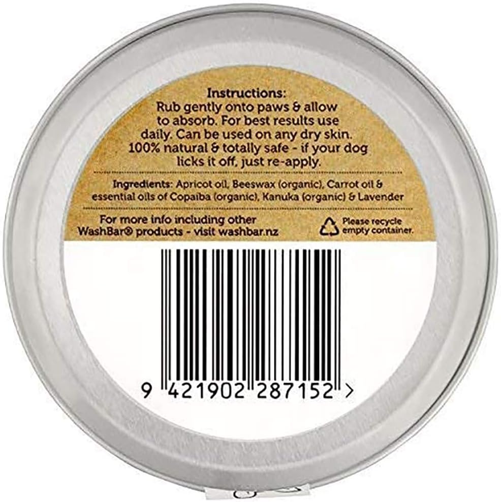 Dog Paw Balm for Cracked Paws | Natural Lick-Safe Paw Soother for Dog Paws, Nose and Skin | 1.7 oz Tin, Dog Paw Cream to Moisturize, Protect and Repair from Foot to Snout
