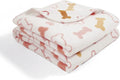Allisandro Luxurious Dog Blanket, 350 GSM Super Fuzzy Microplush Fleece Pet Blankets for Small Medium Large Dogs and Cats, White Bone, 80 × 64 Inches