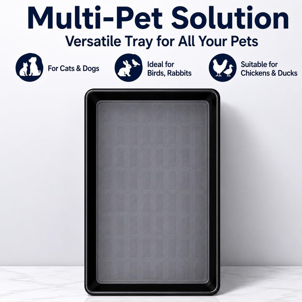 Cage Tray Pet Cage Tray Litter Pan Bottom Liner Waste Collector Thickened Stable Base Suitable for Cats Dogs Birds Chickens Ducks Floors, Length 93 * Width 45 * Height