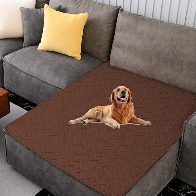fuguitex Waterproof Dog Bed Cover Couch Cover for Pet Anti-Slip Cat Mat Pet Pad Blanket for Sofa Chair Recliner Bed Furniture Protrctor