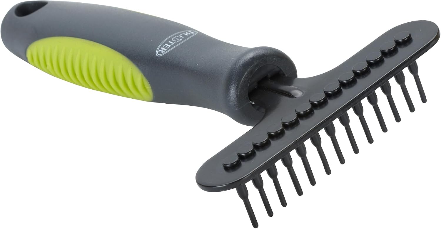 Kruuse Buster Undercoat Rake Brush Small – Gentle Deshedding Tool for Dogs with Thick or Double Coats