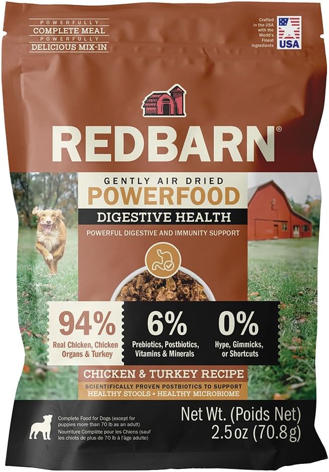 Dog Air Dried Chicken & Turkey Gut Health Recipe 2.5oz Trial EACH 12ct