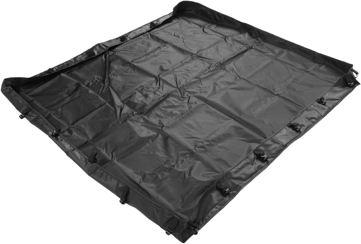 Dog Playpen Mat, 600D Oxford Fabric Bottom Pad, Thick Scratch Proof Floor Cover, Black Playpen Liner for Puppies and Small Animals Indoor Use (4 Sided)