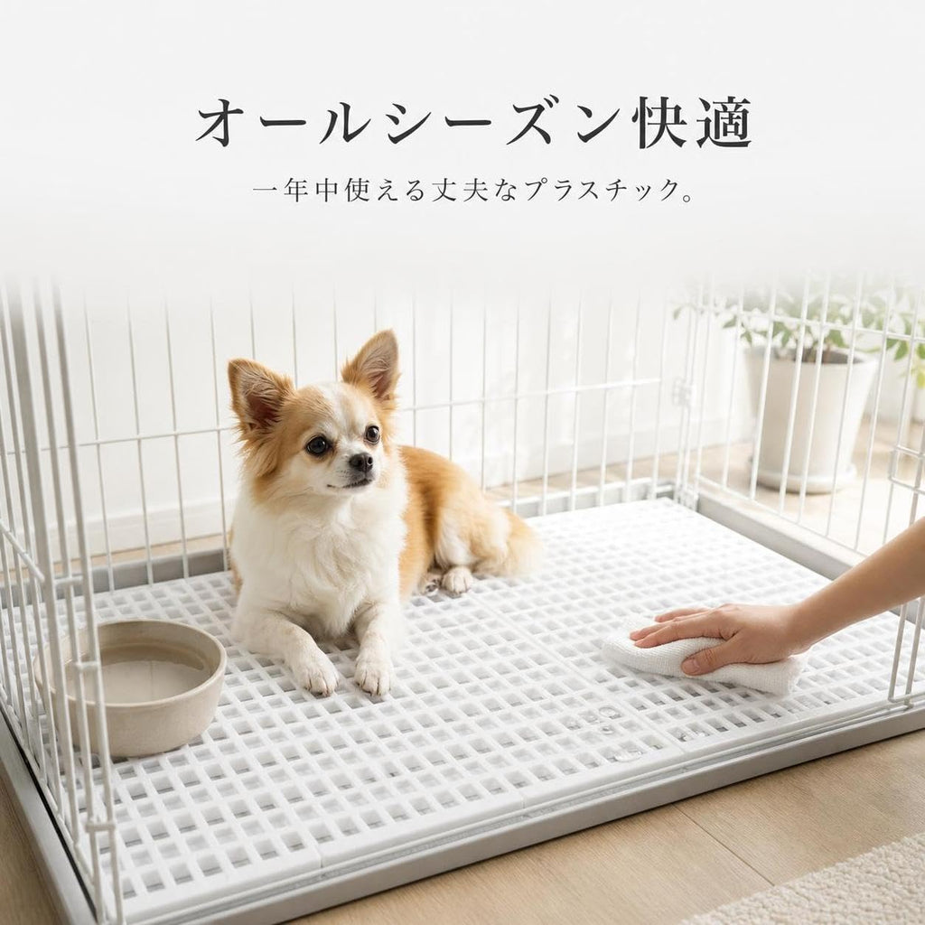 Pet Crate Mat Cooling Pad, Bite Resistant Dog Cooling Mat for All Seasons, pet Cooling mat, Connectable, 67cm x 52cm