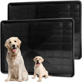 2 Pack Dog Crate Tray, 35.2" L x 23.2" W Large ChewProof Replacement Pan for Dog Crate, Plastic Bottom Pan Liner Drip Trays Pan for Pet Crates Kennels