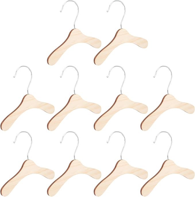 Wooden Dog Clothes Hangers 16cm Large Pet Clothes Hanger Sturdy Household Pet Accessory for Dog and Cat Clothing Storage