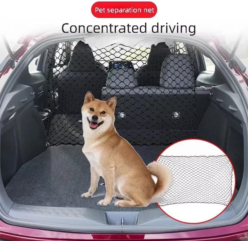 Car Dog Barrier Pet Isolation Net Guard for Subaru Outback & Legacy 2020-2025, Vehicle Backseat Divider Cargo Protector Auto Travel Gate Safety Dog Fence
