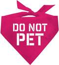 Do Not Pet Triangle Dog Bandana