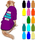 Custom Dog Clothes with Photo Name Logo Personalized Dog Sweaters for Small Medium Large Dogs Breathable Warm, MediumPurple, XXL