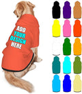 Customized Dog Hoodie with Name Logo Personalized Text Soft & Warm for Puppy Sweatshirt Hooded for Small Medium Large Dogs Girl/Boy Cats/Kitten, Tomato, XL