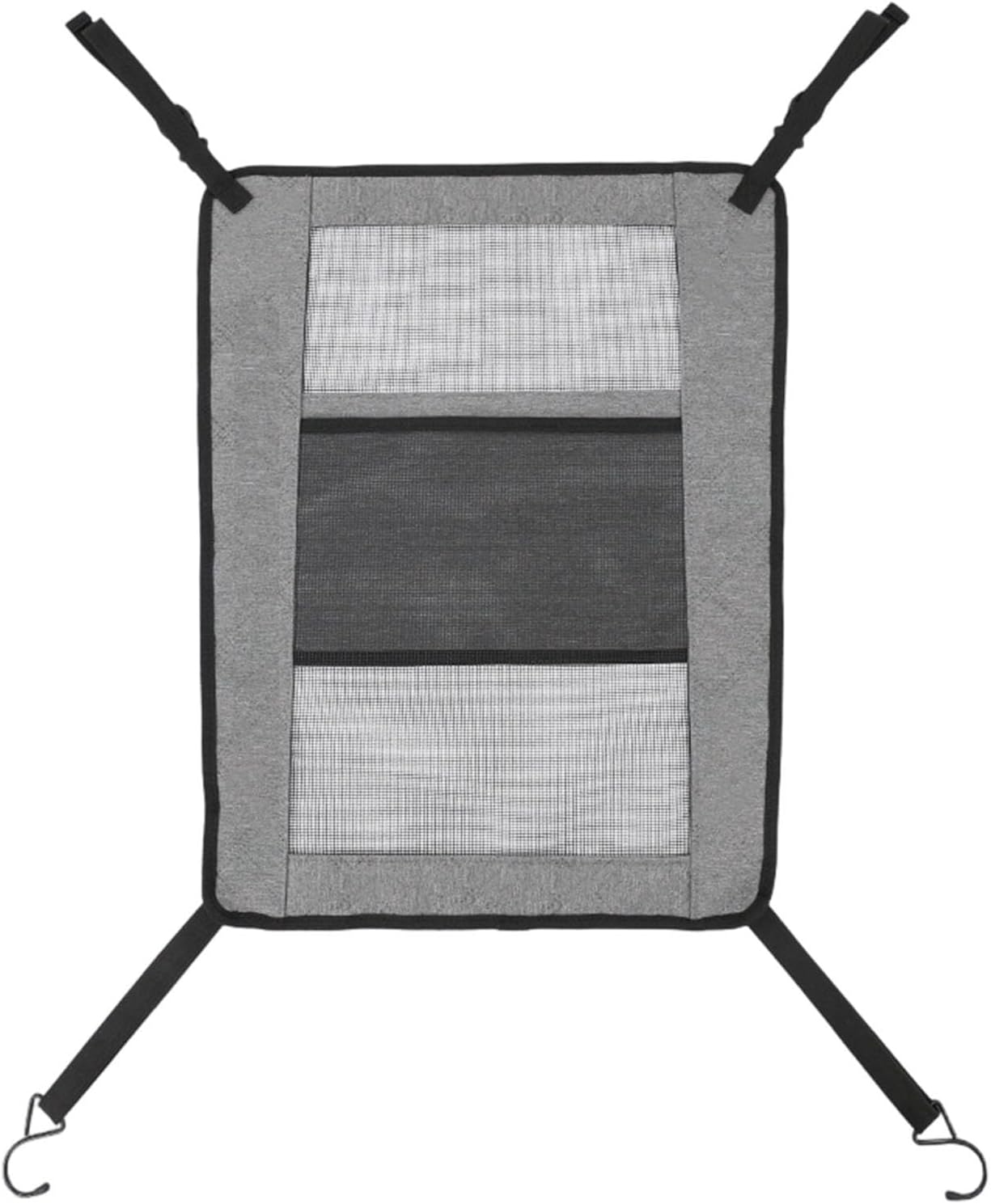 HEEPDD 2 in 1 Dog Car Barrier, Adjustable Visible Breathable Mesh Back Seat Car Dog Barrier with Storage Pocket Universal Sturdy Convenient Net for Travel (45 * 57cm)