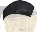 Bike Basket Sunshade for Dogs Cats, Quick Install Pet Canopy Cover, Breathable Mesh Anti Overheating Cooling Shade for Small Medium Pets Puppy Kitten Rabbit