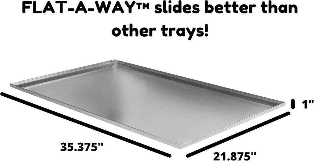 Red Hound Auto Metal Replacement Tray for Dog Crate 35.375 x 21.875 Heavy Duty Galvanized Steel Chew Proof Kennel Cage Pan Leakproof Liner Compatible with Midwest iCrate and More