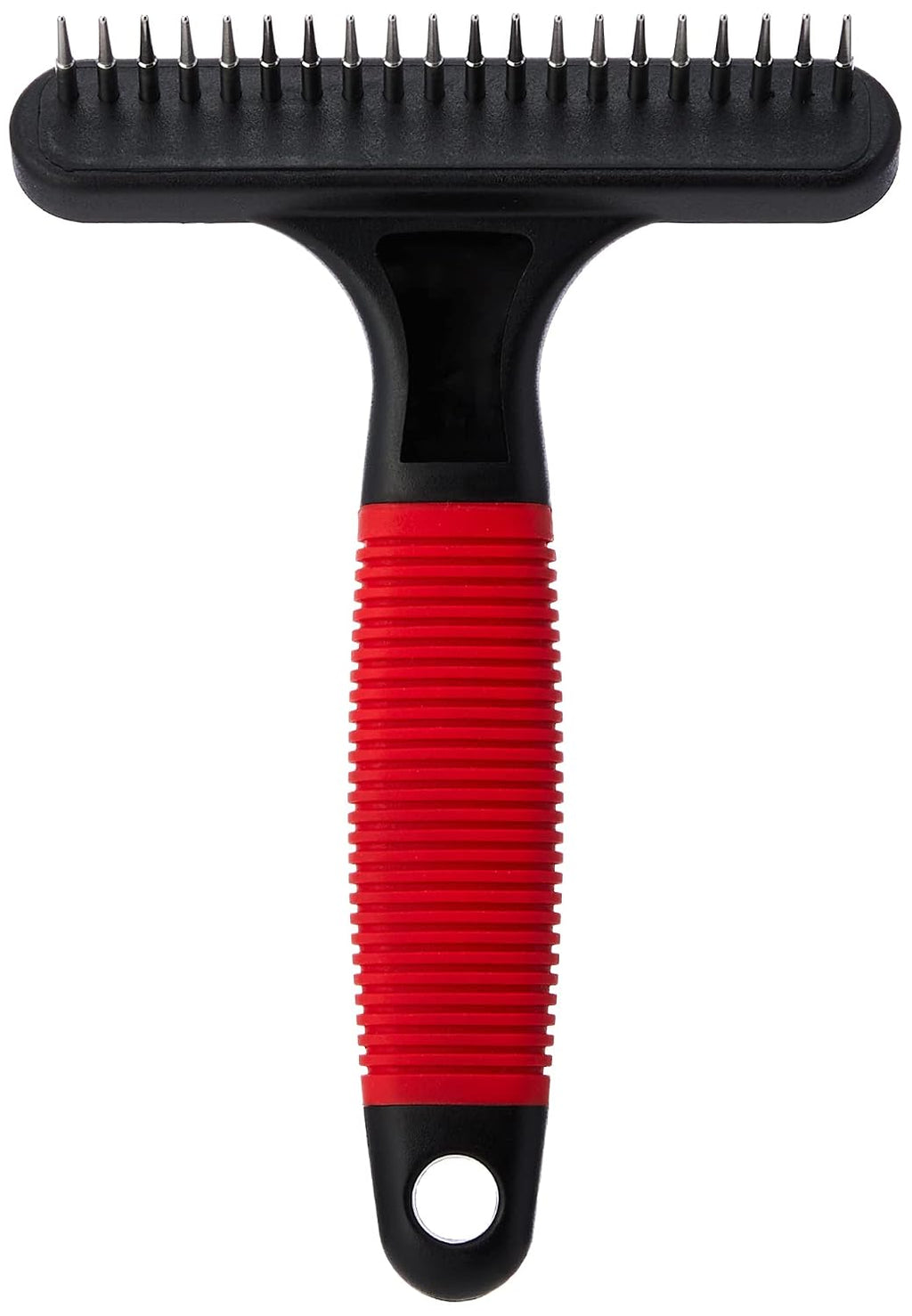 Ferplast Rake comb for dogs GRO 5872, Rounded rotating teeth, Ideal for undercoat of medium and long haired animals, 15,5 x 11 x h 3,3 cm