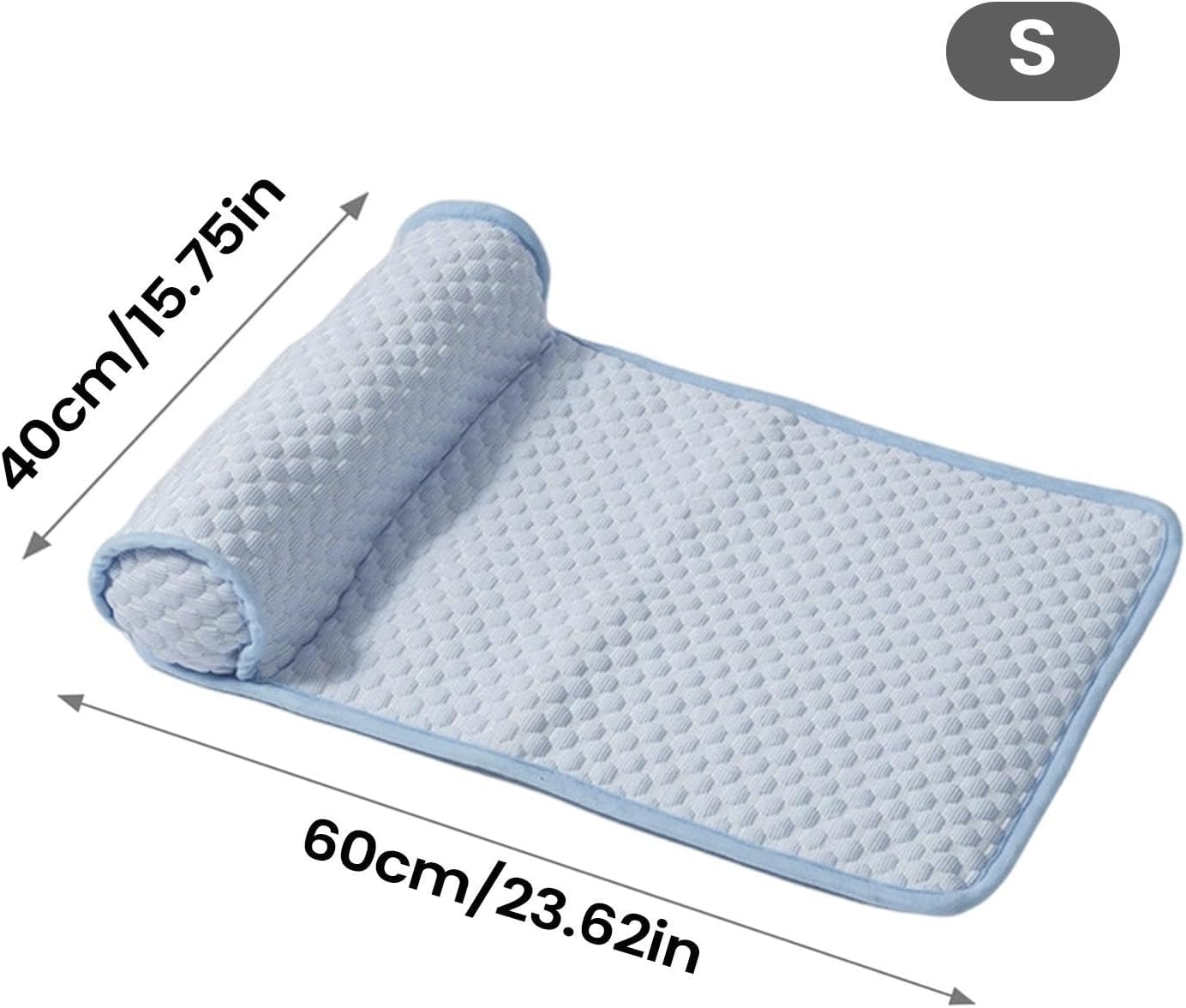 Dog Cooling Mat - Self Cooling Pet Pad for Dogs & Cats | Ice Silk Cooling , Foldable Non Slip Design, Helps Dissipate Heat for Summer Comfort, Ideal for Crates, Sofas, Car