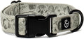 Lucy & Co. Dog Collar - Durable Lightweight Designer Collar for Pets - Adjustable Metal Safety Buckel. - Green Outdoor Plaid - Small
