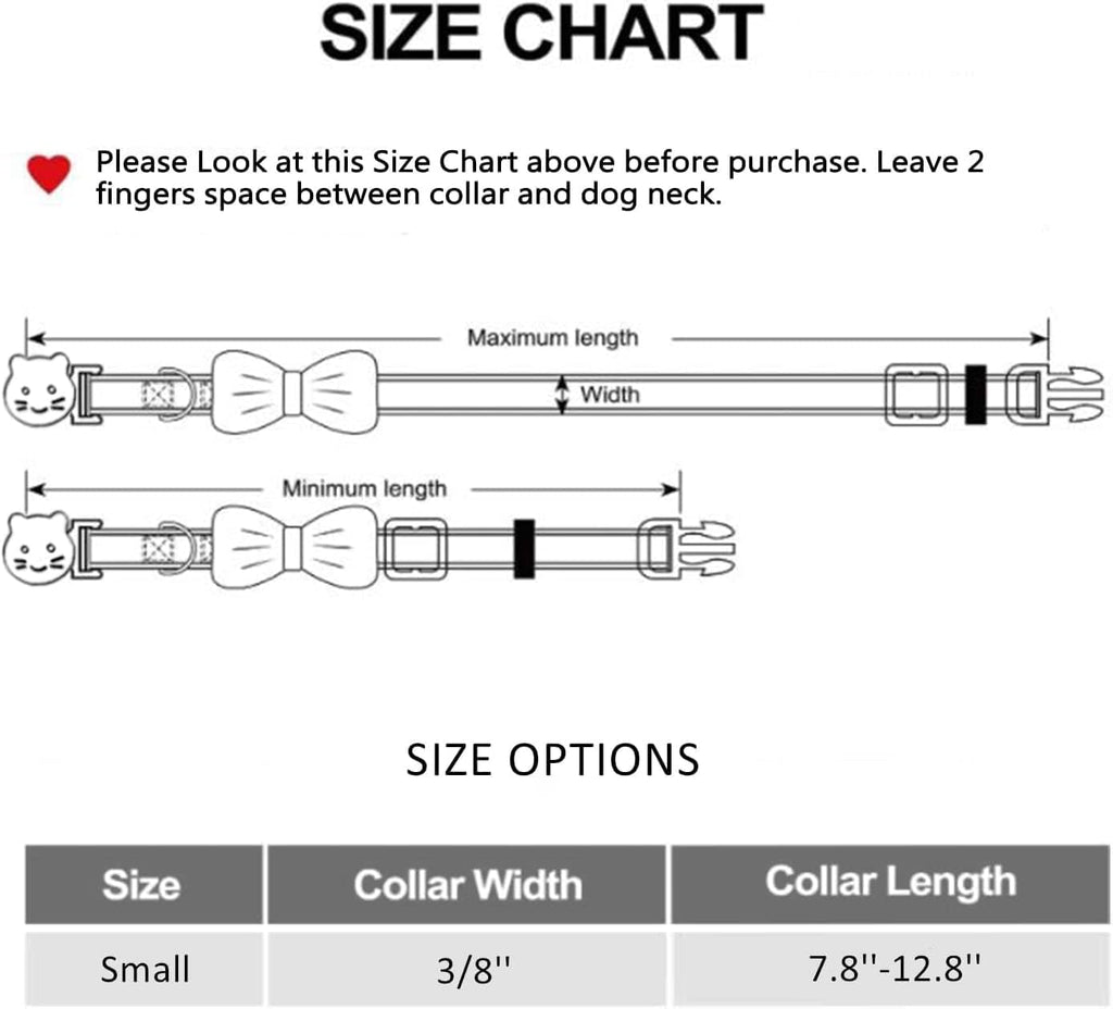 Valentine Day with Hearts, St. Patrick's Day Lucky Clover - Holiday Adjustable Breakaway Collars for Kittens & Kitties