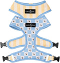 Lucy & Co. Bumbling Around Reversible Dog Harness, Adjustable Comfort Fit with Dual Leash Attachments, Medium