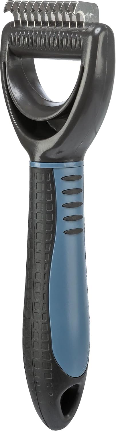 TRIXIE Pet Universal Grooming Rake for Cats and Dogs, Detangle and Thin, 2.5" x 7" (6x18cm)