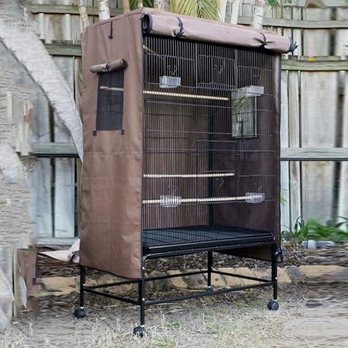Birdcage Cover, Foldable,Pet Cage Cover, Waterproof for Garden Rain-Proof Windproof Home