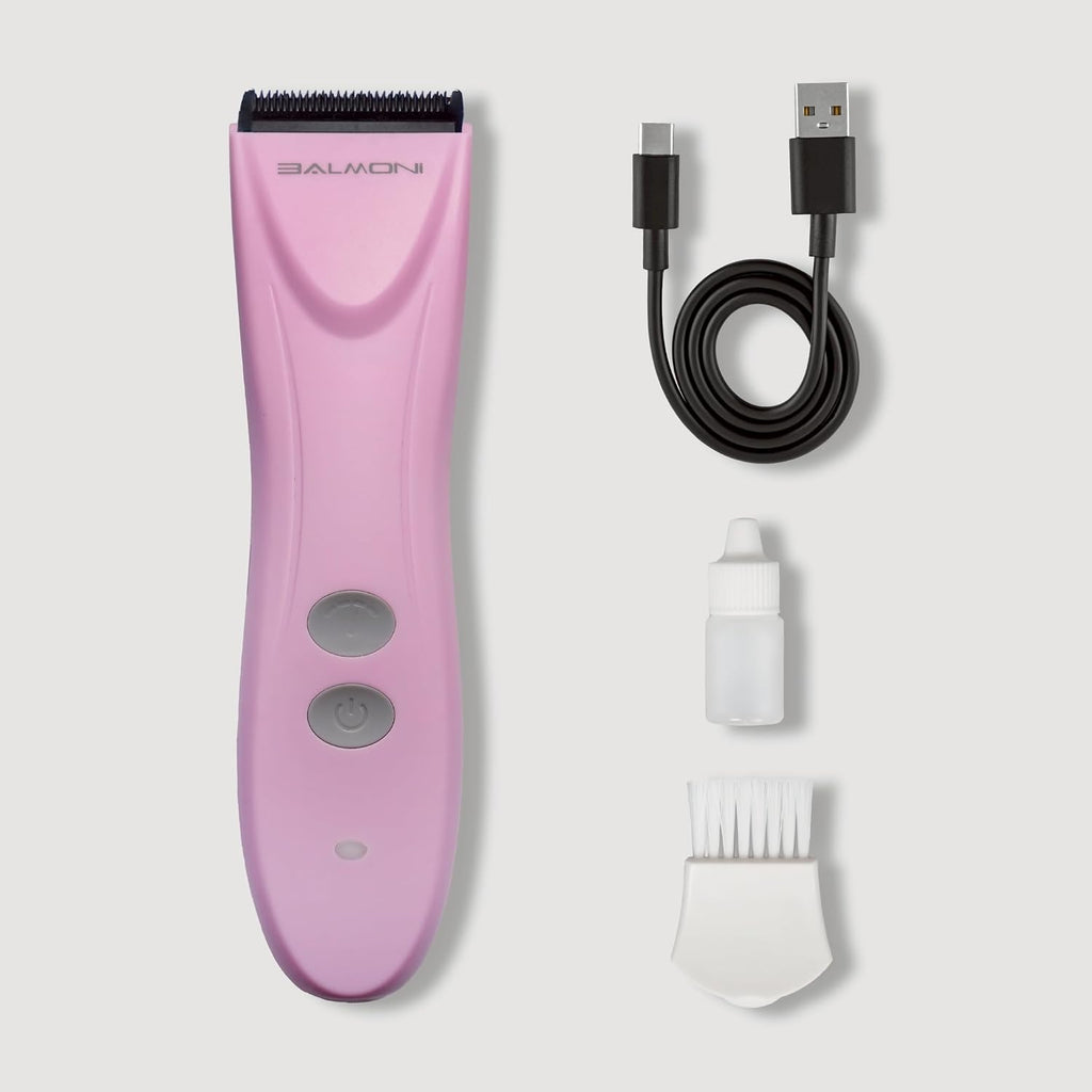 Cordless Pet Grooming Kit for Dogs & Cats, Quiet & Powerful Motor Paw & Face Trimmer, Lightweight Clipper, Dopamine Pink, Parent (Single-Dopamine Pink)