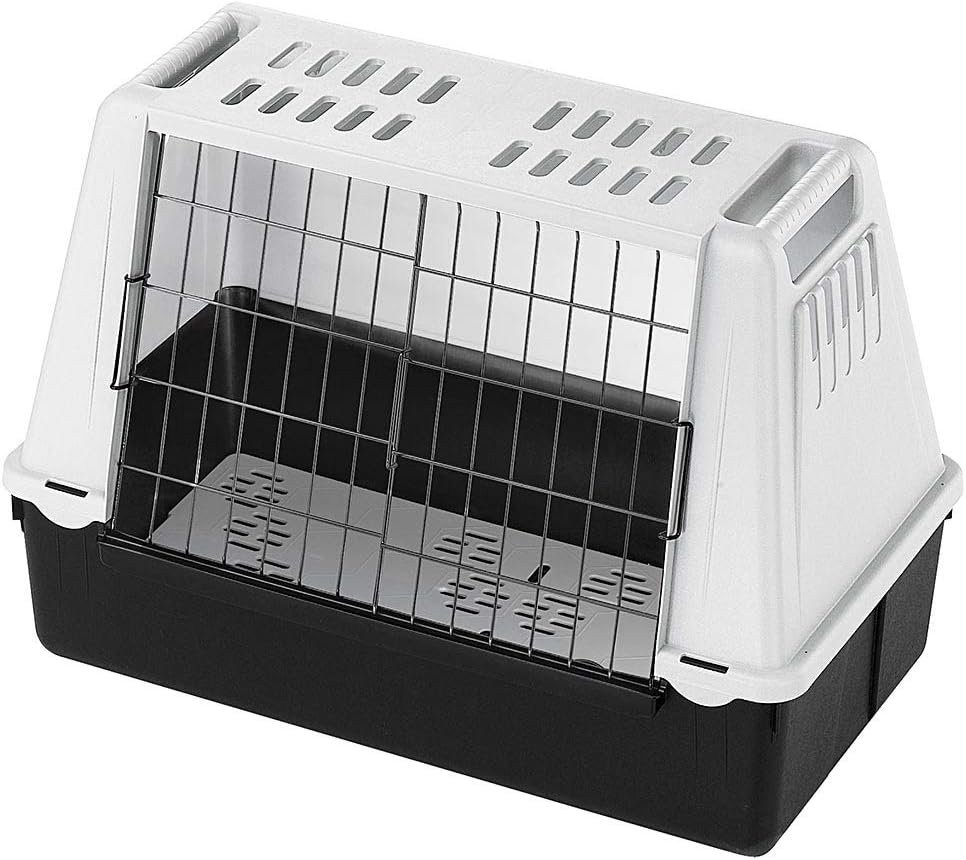 Ferplast Atlas Car Mini Dog Car Carrier, 72 x 41 x 51 cm, Grey