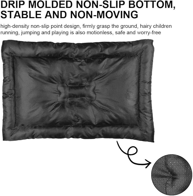 Ink Painting Dog Bed Pads Water Resistant Dog Bed Beds for Household Pets Pink Flowers Pet Friendly Non- Slip Bottom Kennel Accessories Multi- Scenario, Multi- Model Pet Cat Gift Printed Cage Mat