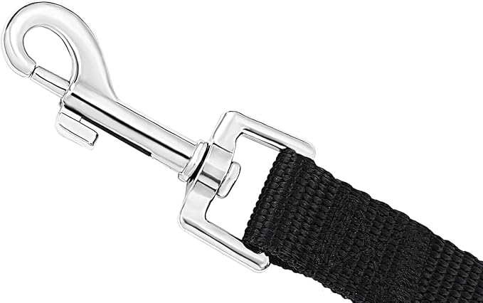 AMAGOOD Dog Leashes Heavy Duty 15ft 20ft 30ft 50ft 100ft Long Leashes-for Training,Tie Out(100Feet x 3/4Inch,Black)