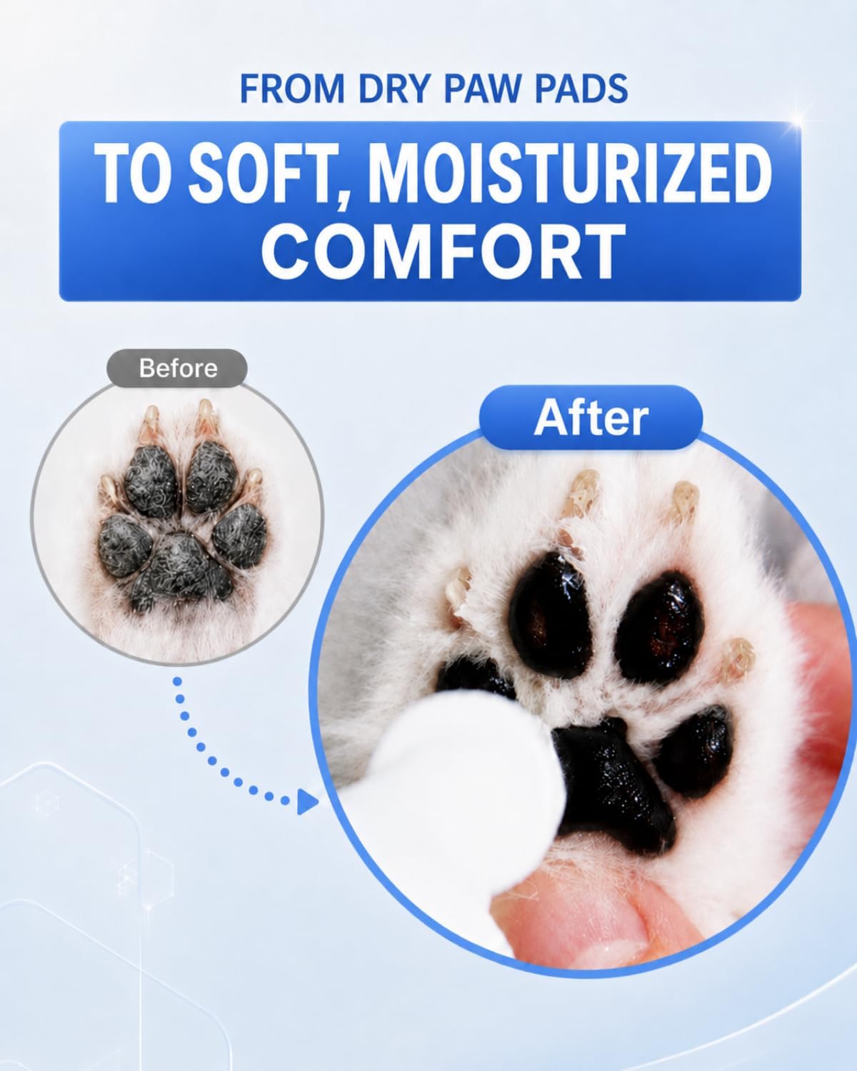 Soothing Foot Essence for Dogs and Cats, Moisturizing and Relieving itching on Dry pet's paw and Skin | Paw Moisturizer