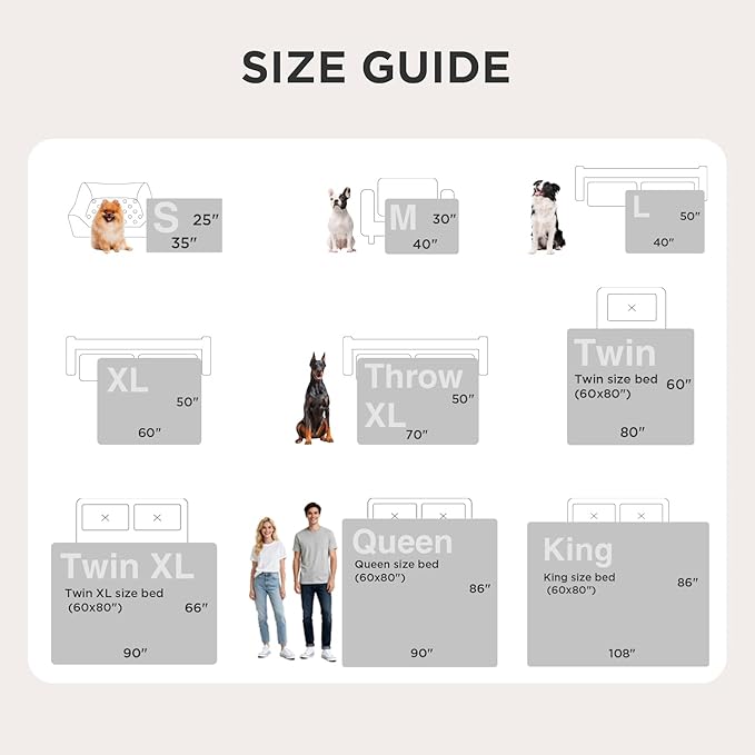 Bedsure Waterproof Dog Blankets for Small Dogs - Small Cat Blanket Washable for Couch Protection, Sherpa Fleece Puppy Blanket, Soft Plush Reversible Throw Furniture Protector, 25"X35", Grey