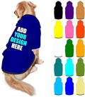 Custom Dog Hoodie Personalized Photo Text Logo Name Dog Clothes, Soft & Warm for Puppy Sweatshirt Hooded for Small Medium Large Dogs Girl/Boy Cats/Kitten, DarkBlue, XXL