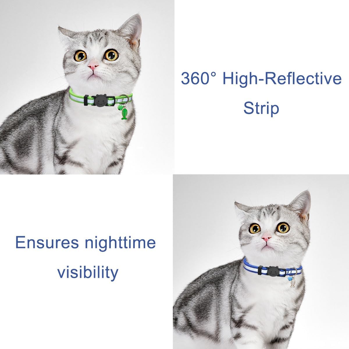 Yizepet Cat Collars, Breakaway Kitten Collar, Cute Kitty Collar in 4 Pack, Pet Supplies Accessories