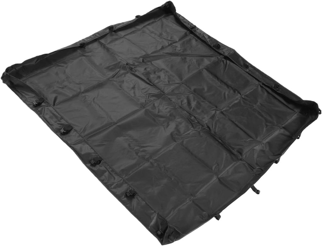 Dog Playpen Mat, 600D Oxford Fabric Bottom Pad, Thick Scratch Proof Floor Cover, Black Playpen Liner for Puppies and Small Animals Indoor Use (4 Sided)