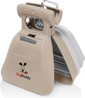 DogBuddy Pooper Scooper, Portable Dog Pooper Scooper, Poop Scooper for Small and Large Dogs, Pooper Scooper with Bag Attachment, Leash Clip and Dog Waste Bags Included (Large, Taupe)