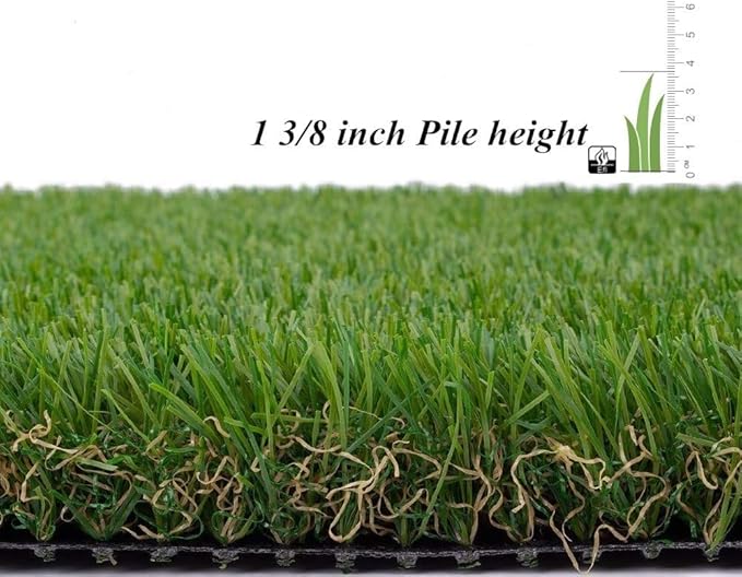 ALTRUISTIC Artificial Grass 6FTX40FT(240 Square Feet), Realistic Fake Grass Deluxe Turf Synthetic Thick Lawn Pet Turf, 1 3/8” Height, Outdoor Decor, Customized