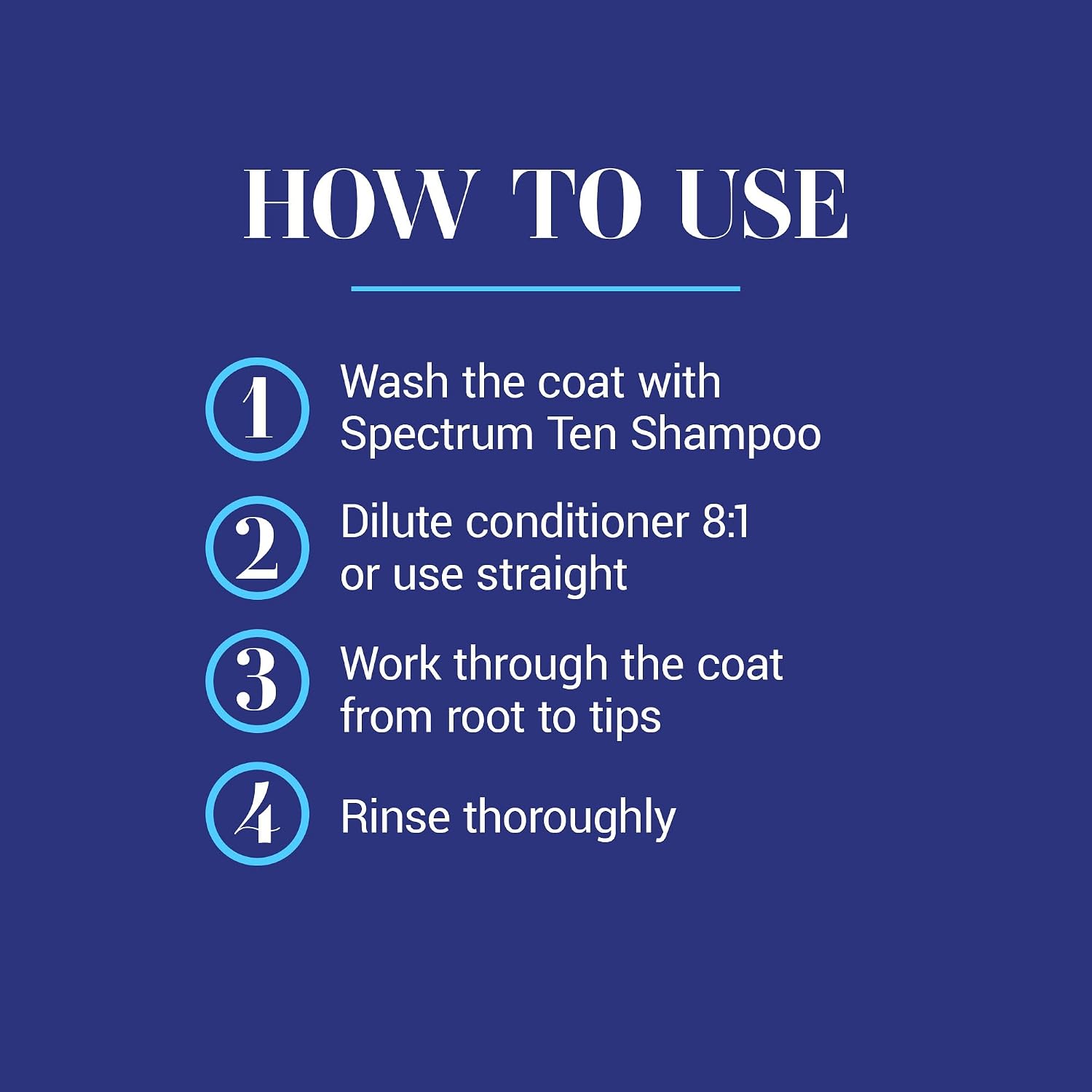 Chris Christensen Spectrum Ten Dog Conditioner, Groom Like a Professional, Gentle Cleansing, Leaves Coat Soft & Silky, Gorgeous Shine, Made in the USA, 473ml