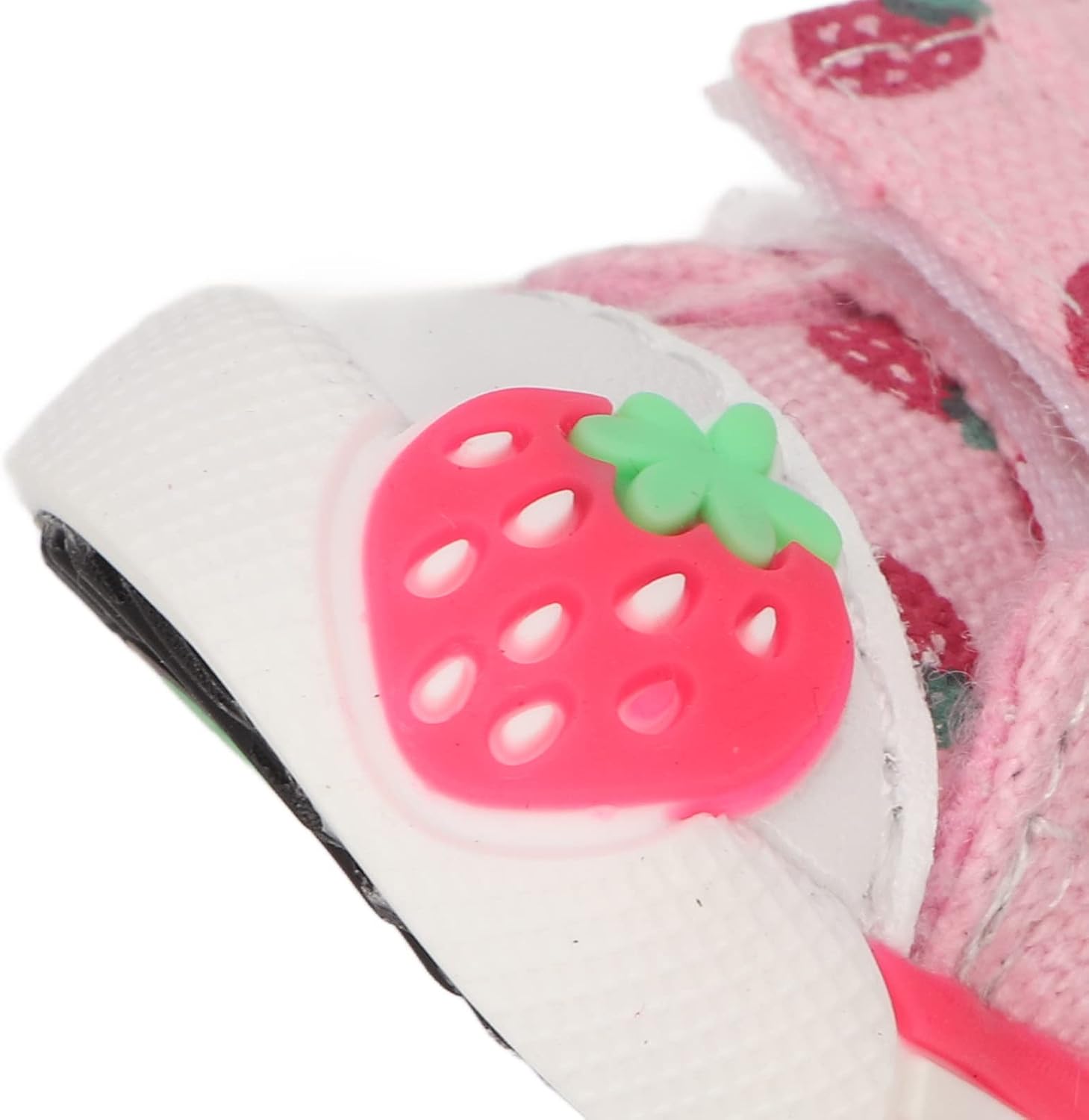 Dog Shoes, Breathable Canvas Cute Strawberry Dog Boots, Comfortable Slip Resistant Dog Boots Paw Protectors with Breathable Rubber Sole for Small Medium Large Dogs(Model 1)