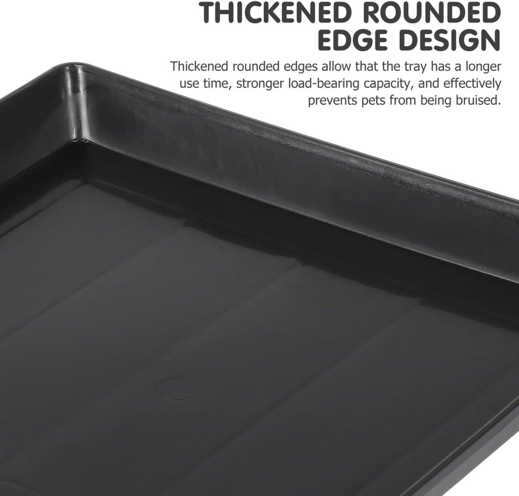 Garneck 2Pcs Plastic Dog Crate Tray Replacement - Durable Bottom Tray for Dog Kennels - Rabbit Cages and Small Pets 41x27cm Size Easy for Pet Training and Preventing