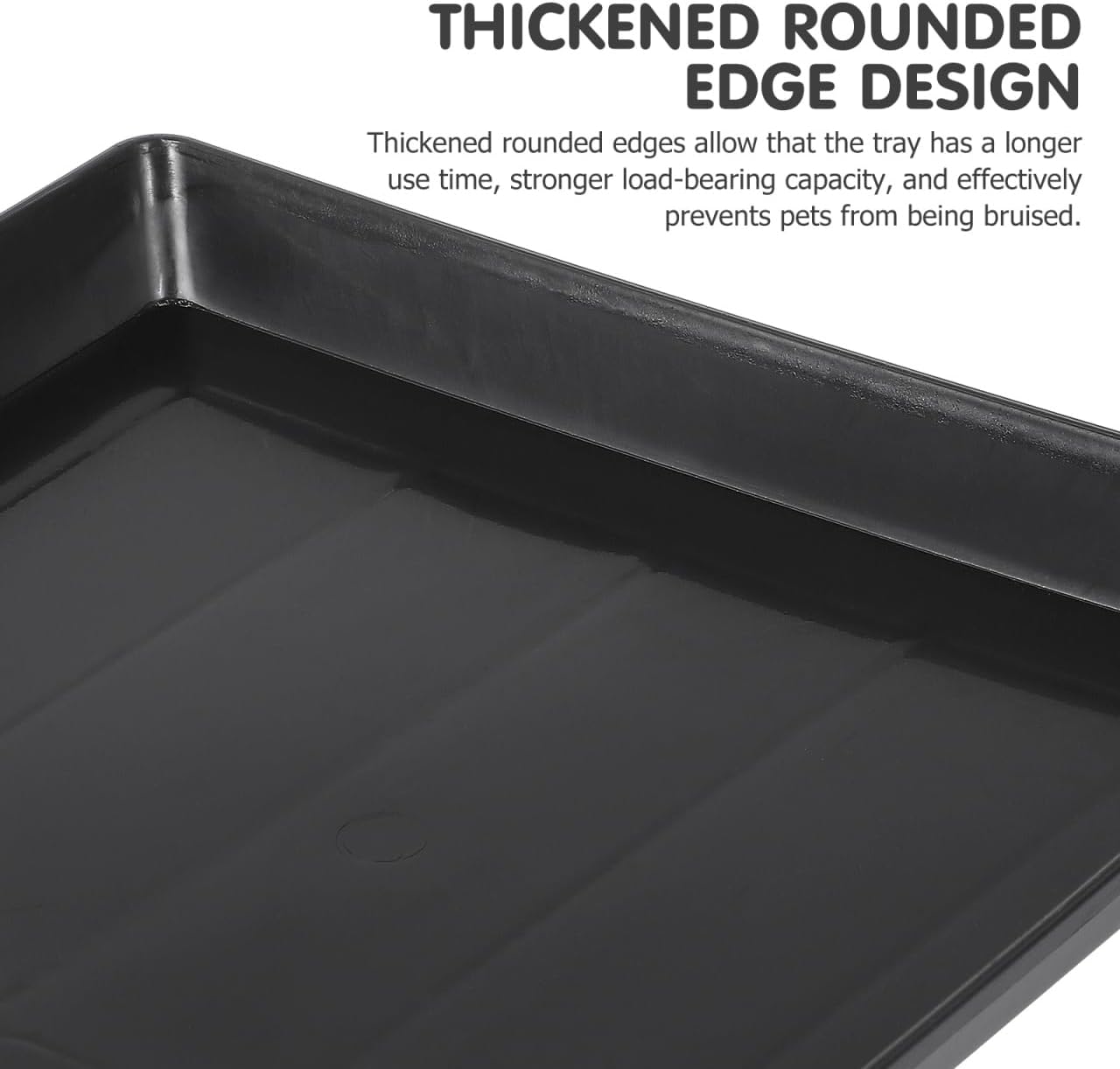Garneck 2Pcs Plastic Dog Crate Tray Replacement - Durable Bottom Tray for Dog Kennels - Rabbit Cages and Small Pets 41x27cm Size Easy for Pet Training and Preventing